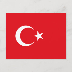 Türkei-Flagge Postkarte