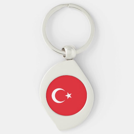 Türkei-Flagge Schlüsselanhänger (Vorderseite)