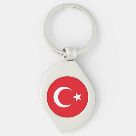 Türkei-Flagge Schlüsselanhänger (Vorderseite)