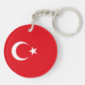 Türkei-Flagge Schlüsselanhänger (Rückseite)