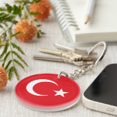 Türkei-Flagge Schlüsselanhänger (Vorderseite rechts)