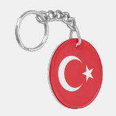 Türkei-Flagge Schlüsselanhänger (Vorderseite links)