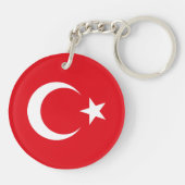 Türkei-Flagge Schlüsselanhänger (Rückseite)