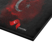 Türkei-Flagge Schneidebrett (Ecke)