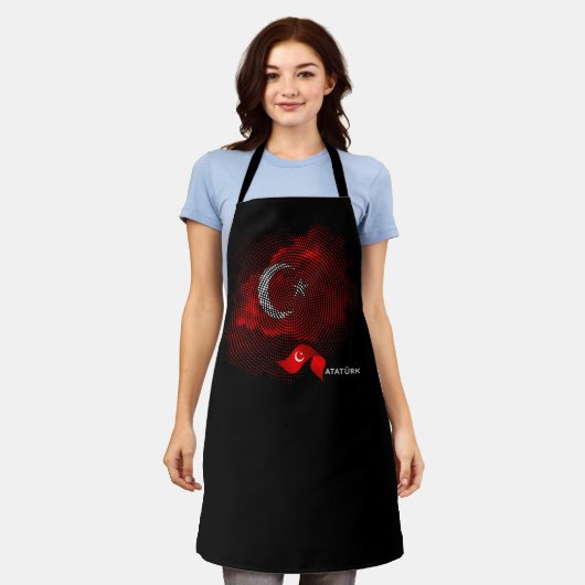 Türkei-Flagge Schürze (Getragen)