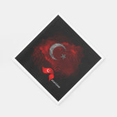 Türkei-Flagge Serviette (Ecke)