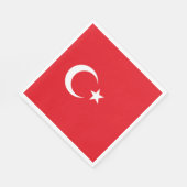 Türkei-Flagge Serviette (Ecke)
