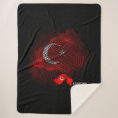 Türkei-Flagge Sherpadecke (Vorderseite)