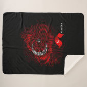 Türkei-Flagge Sherpadecke (Vorderseite (Horizontal))