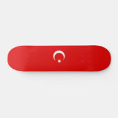 Türkei-Flagge Skateboard (Horizontal)
