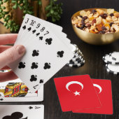 Türkei-Flagge Spielkarten (In Situ)