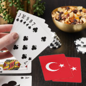 Türkei-Flagge Spielkarten (In Situ)