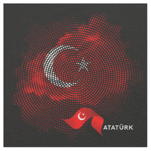 Türkei-Flagge Stoff
