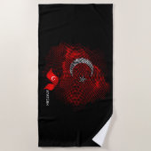 Türkei-Flagge Strandtuch (Vorderseite)