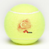 Türkei-Flagge Tennisbälle (Rückseite)