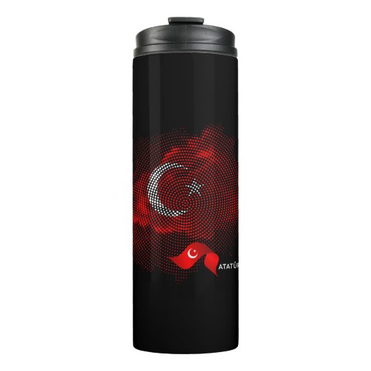 Türkei-Flagge Thermosbecher (Vorderseite)