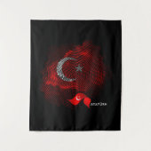 Türkei-Flagge Wandteppich (Vorderseite)