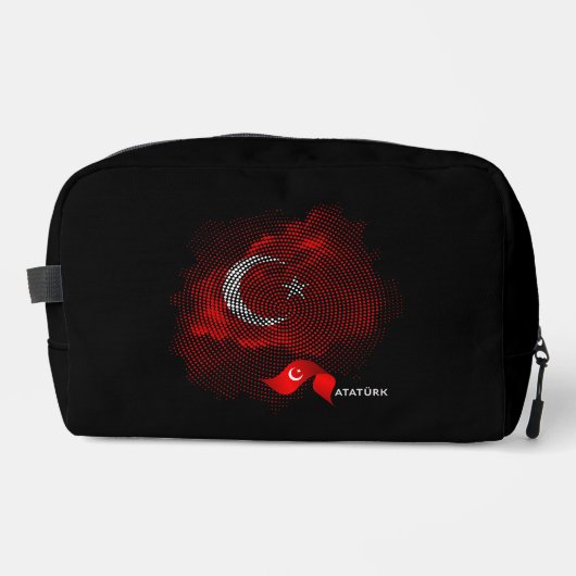Türkei-Flagge Waschbeutel (Vorderseite)