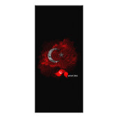 Türkei-Flagge Werbekarte (Hinten)