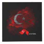 Türkei-Flagge Würfel (Vorderseite)