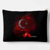 Türkei-Flagge Zubehörtasche (Rückseite)
