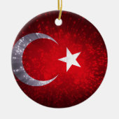 Türkei Flaggenfeuer Keramikornament (Vorne)