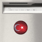 Türkei Flaggenfeuer Magnet (In Situ (Geschirrspüler))