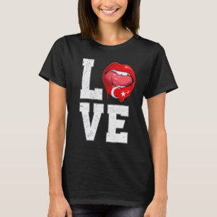 Türkei Flaggenfussball Liebe Turk T-Shirt