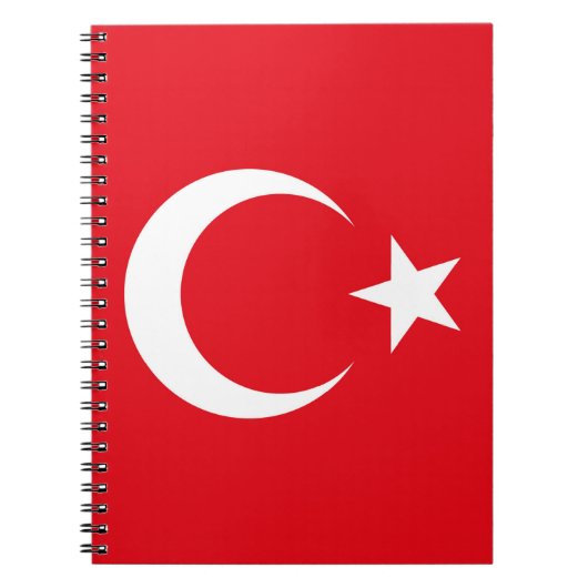 Türkei Flaggennotbook Notizblock (Vorderseite)