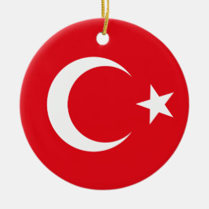 Türkei Flaggenverzierung Keramik Ornament