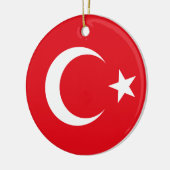 Türkei Flaggenverzierung Keramik Ornament (Links)