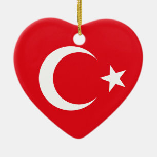 Türkei Flaggenverzierung Keramik Ornament