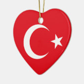 Türkei Flaggenverzierung Keramik Ornament (Links)