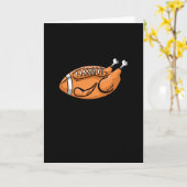 Türkei Football Funny Erntedank Dinner Familie Karte (Gelbe Blume)