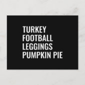 Türkei Football Funny Erntedank Dinner Familie Postkarte (Vorderseite)
