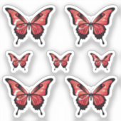 Türkei Frack Butterfly Flag Aufkleber (Vorderseite)