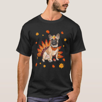 Türkei Französischer Bulldog Frenchie Dog Maple Le T-Shirt