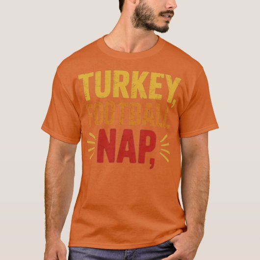 Türkei, Fußball, Nickerchen Funny Erntedank T-Shirt (Vorderseite)
