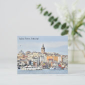Türkei Galata Tower Istanbul Postcard Postkarte (Stehend Vorderseite)