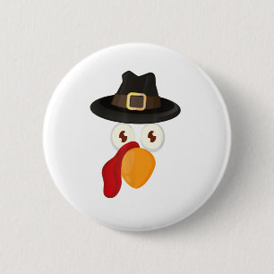 Türkei gegenüber Shirt_ Funny Erntedank Türkei Pil Button