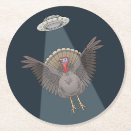 Türkei Gerettet durch Außerirdischen Runder Pappuntersetzer