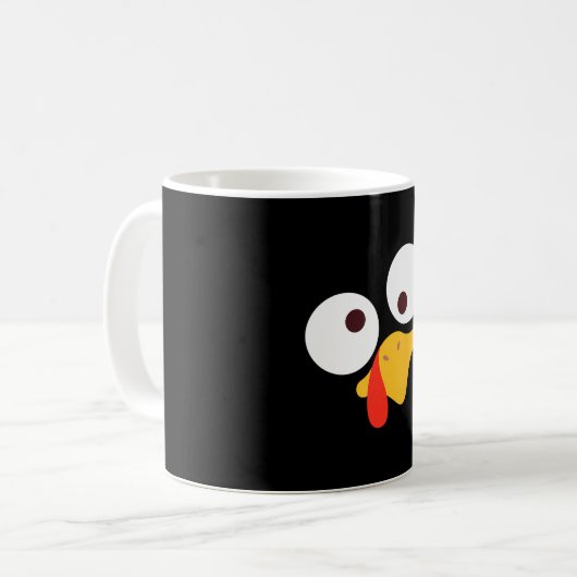 Türkei Gesicht Pilgrim Funny Kaffeetasse (Vorderseite Links)