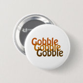Türkei Gobble Button (Vorne & Hinten)