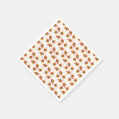 Türkei Gobble Erntedank Pattern Serviette (Ecke)