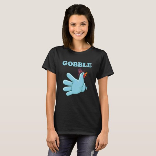 Türkei Gobble Glove Nurse Medical RN ER Fall Danke T-Shirt (Vorne ganz)