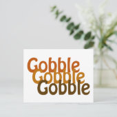 Türkei Gobble Postkarte (Stehend Vorderseite)