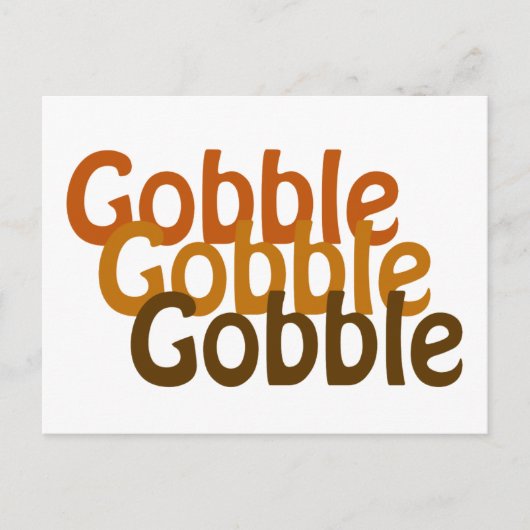 Türkei Gobble Postkarte (Vorderseite)