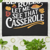 Türkei Gravy Bohnen und Rolls Lass mir sehen Casse Geschirrtuch (Gefaltet)