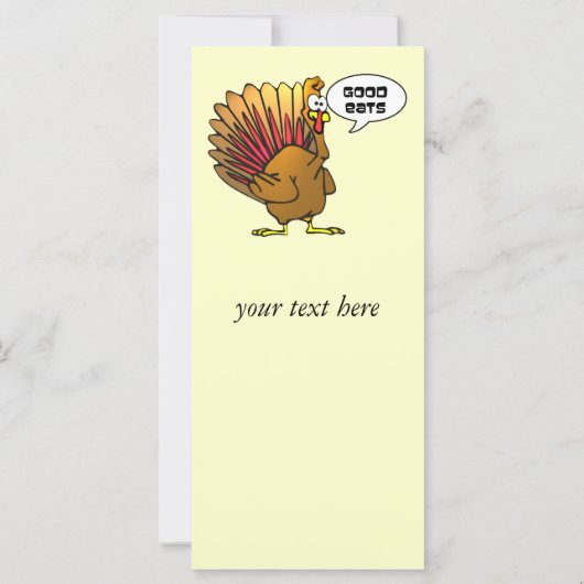 Türkei Gutes isst Business Rack Card (Rückseite)