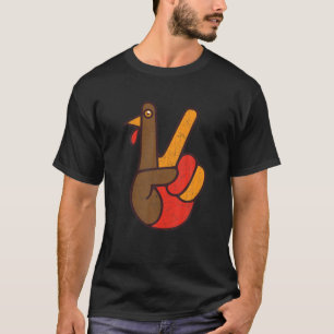 Türkei Hand Signing Peace Funny Erntedank Türkei L T-Shirt